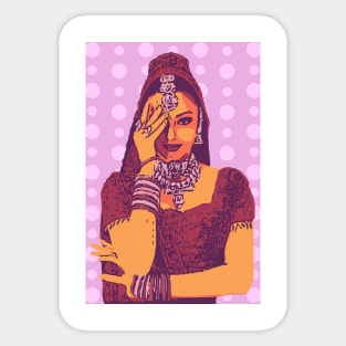 Aishwarya Rai Pop Art | South Asian Art | Bollywood Sticker